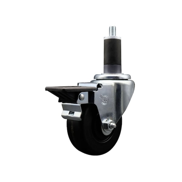 3.5'' Phenolic Swivel 1-1/4'' Expanding Stem Caster with Brake